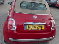 Used Fiat 500 Lounge 85 HP (62 kW) 2014 Red Cabriolet