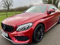Used Mercedes C300 AMG line 245 HP (180 kW) 2017 Red Coupe