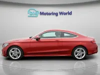 Usado Mercedes C200 AMG line 198 HP (145 kW) 2019 Vermelho Coupé