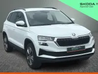 Used Skoda Karoq SE Drive 110 HP (80 kW) 2023 Moon white metallic SUV