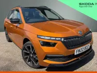 Used Skoda Kamiq Monte Carlo 147 HP (108 kW) 2022 Phoenix orange metallic SUV