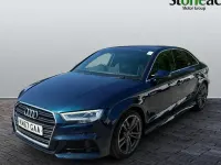 Used Audi A3 S-Line 116 HP (85 kW) 2017 Blue Sedan