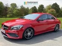 Used Mercedes CLA220 AMG line 177 HP (130 kW) 2016 Red Sedan
