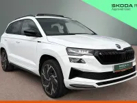 Used Skoda Karoq SportLine 190 HP (139 kW) 2023 Moon white SUV