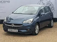 Used Vauxhall Corsa Design Edition 90 HP (66 kW) 2016 Blue Hatchback