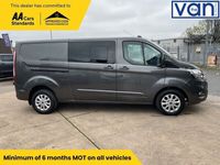 used Ford 300 Transit Custom 2.0LIMITED LWB 5 SEAT DOUBLE CAB IN VAN ECOBLUE 129 BHP with air con,
