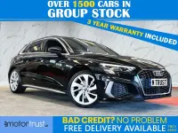Used Audi A3 Sportback S-Line 150 HP (110 kW) 2020 Black Hatchback