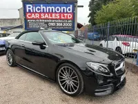 Used Mercedes E220 AMG line 2017 Black Cabriolet