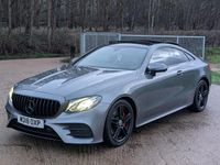 Used Mercedes E220 AMG Line Premium 194 HP (142 kW) 2018 Grey Coupe