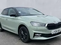 New Skoda Fabia Design Edition 116 HP (85 kW) 2026 Timiano green black magic pearl effect Hatchback