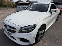 Used Mercedes C220 AMG line 2019 White Coupe