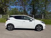 Used Nissan Micra Acenta 71 HP (52 kW) 2017 White Hatchback