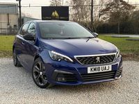 Used Peugeot 308 GT-line 130 HP (95 kW) 2018 Blue Hatchback