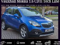 Used Vauxhall Mokka 137 HP (100 kW) 2015 Blue SUV