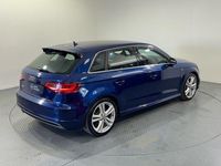 Used Audi A3 S-Line 2014 Blue Hatchback