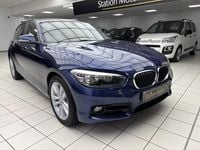 Used BMW 118 Sport Line 136 HP (100 kW) 2016 Blue Hatchback