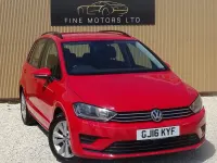 Used VW Golf Sportsvan SE 110 HP (80 kW) 2016 Red MPV
