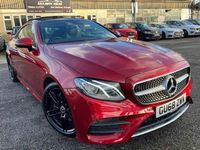 Used Mercedes E220 AMG Line Premium 194 HP (142 kW) 2018 Red Coupe