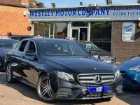 Used Mercedes E220 AMG line 194 HP (142 kW) 2017 Black Sedan
