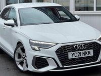 Used Audi A3 Sportback S-Line 150 HP (110 kW) 2021 White Hatchback