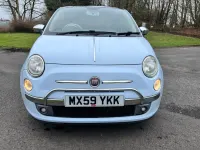 Second-hand Fiat 500 Lounge 69 CP (50 kW) 2009 Albastru Cabrio