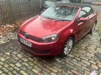 Used VW Golf Cabriolet S 2013 Red Cabriolet