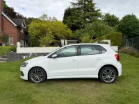Used VW Polo R-line 110 HP (80 kW) 2016 White Hatchback