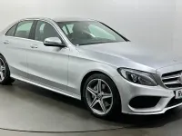 Used Mercedes C220 AMG line 170 HP (125 kW) 2018 Silver Sedan