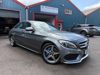 Used Mercedes C350e AMG line 293 HP (215 kW) 2017 Grey Sedan