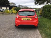 Used Ford Fiesta Zetec 2014 Red Hatchback