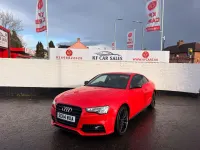 Used Audi A5 Black Edition 177 HP (130 kW) 2015 Red Coupe