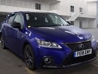 Used Lexus CT200h Sport Line 2018 Blue/black Hatchback