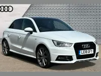 Used Audi A1 Black Edition 123 HP (90 kW) 2018 White Hatchback