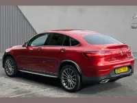 Used Mercedes GLC250 AMG line 200 HP (147 kW) 2017 Red Coupe