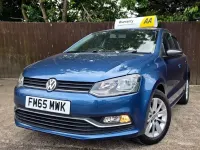 Used VW Polo SE 75 HP (55 kW) 2015 Blue Hatchback