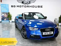 Used Audi A5 Cabriolet S-Line 190 HP (139 kW) 2015 Blue Cabriolet