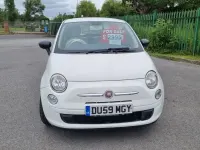 Used Fiat 500 Pop 69 HP (50 kW) 2009 White Cabriolet