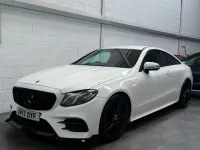 Used Mercedes E220 AMG line 2017 White Coupe