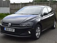 Used VW Polo SE 65 HP (47 kW) 2018 Black Hatchback