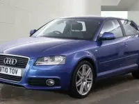 Begagnad Audi A3 S-Line 125 HK (91 kW) 2010 Blå Halvkombi
