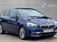Used BMW 218 Active Tourer Luxury Line 138 HP (101 kW) 2020 Blue MPV