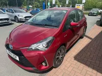 Used Toyota Yaris Hybrid 2019 Red Hatchback