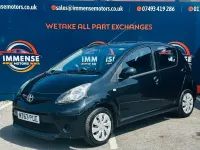 Used Toyota Aygo 68 HP (50 kW) 2013 Black Hatchback