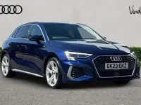 Used Audi A3 S-Line 147 HP (108 kW) 2023 Blue Sedan