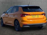 Used Skoda Fabia Colour Edition 59 HP (43 kW) 2022 Phoenix orange metallic black magic pearl effect Hatchback