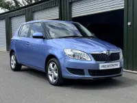 Used Skoda Fabia SE 69 HP (50 kW) 2013 Blue Hatchback