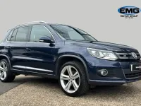Used VW Tiguan R-line 177 HP (130 kW) 2015 Blue SUV