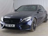 Used Mercedes C220 AMG Line Premium 170 HP (125 kW) 2016 Blue Sedan