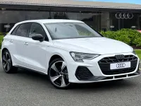 New Audi A3 Sportback Black Edition 2026 White Hatchback