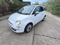 Used Fiat 500 Lounge 69 HP (50 kW) 2009 White Cabriolet